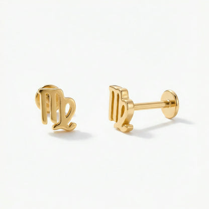 Zodiac Piercing Threaded Stud Earring