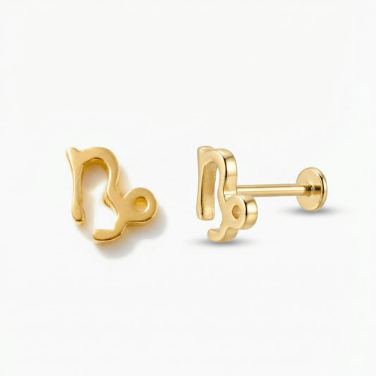 Zodiac Piercing Threaded Stud Earring