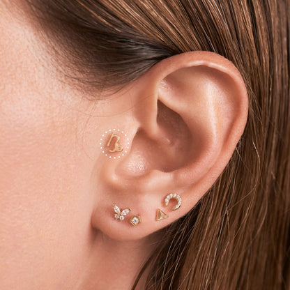 Zodiac Piercing Threaded Stud Earring