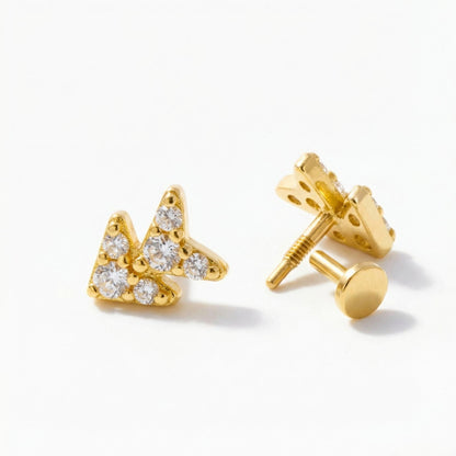 Arrow Flat Back Piercing Stud