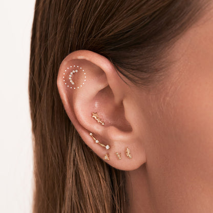 Curved Bar Piercing Stud