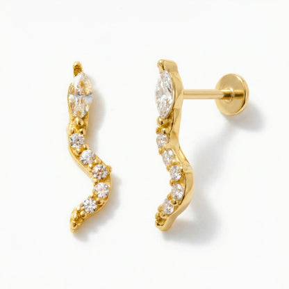 Gelin Snake Stud Earring