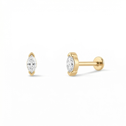 Single Marquise Piercing Earrings