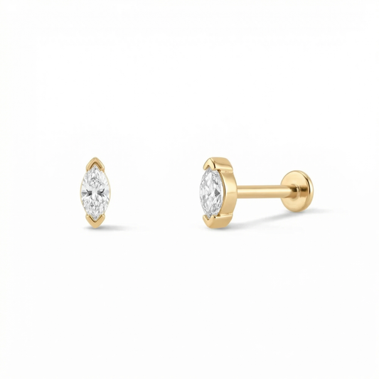 Single Marquise Piercing Earrings