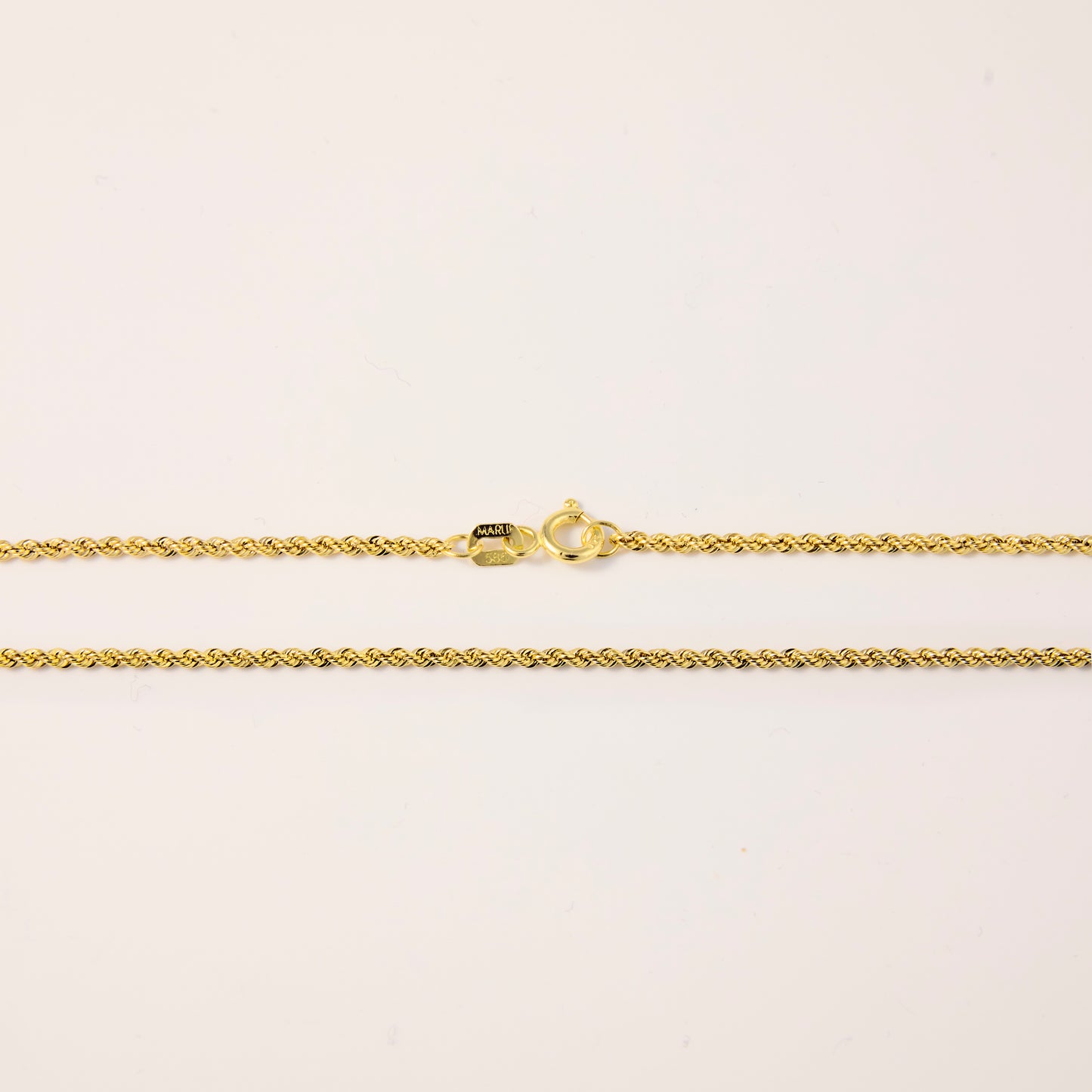Braided Rope Style Link Chain Necklace