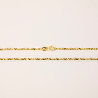 Braided Rope Style Link Chain Necklace