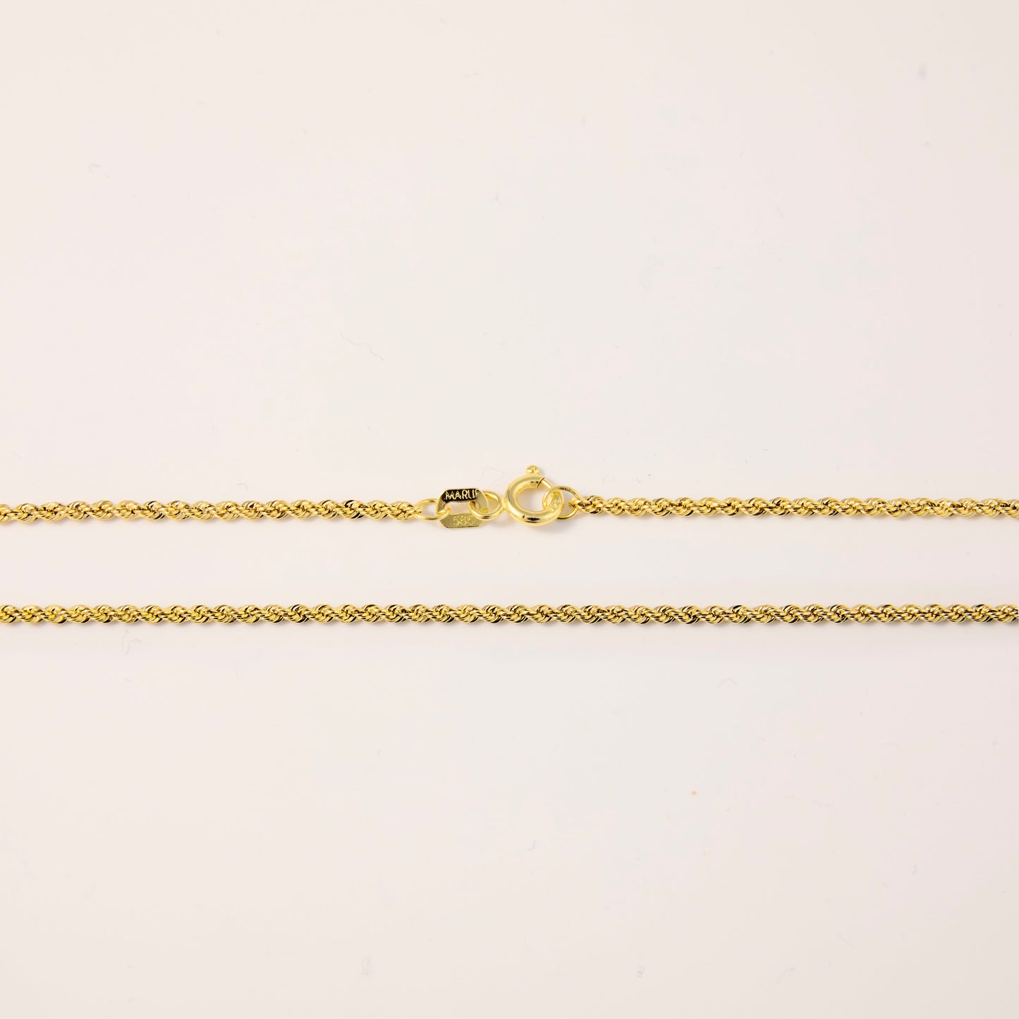 Braided Rope Style Link Chain Necklace