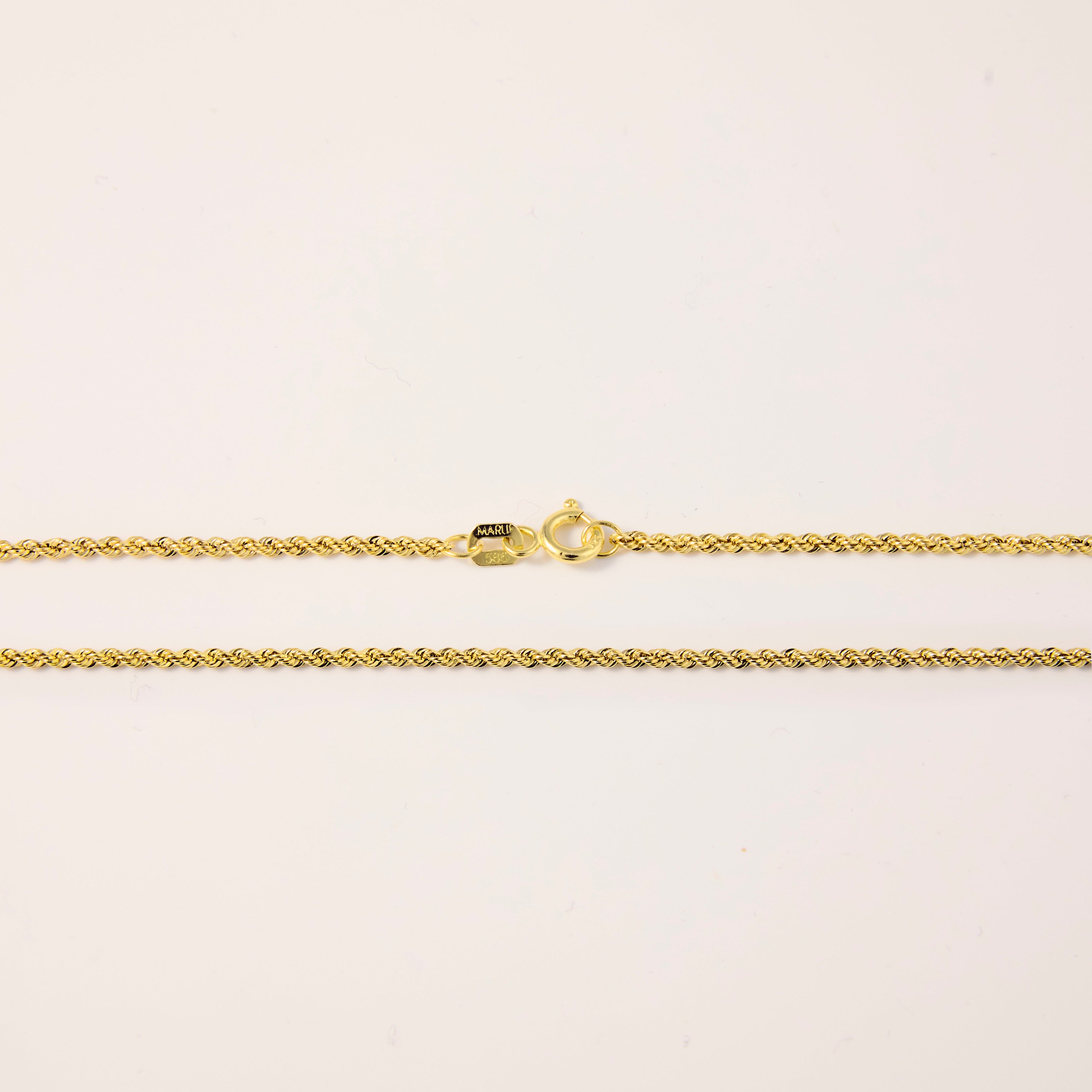 Braided Rope Style Link Chain Necklace