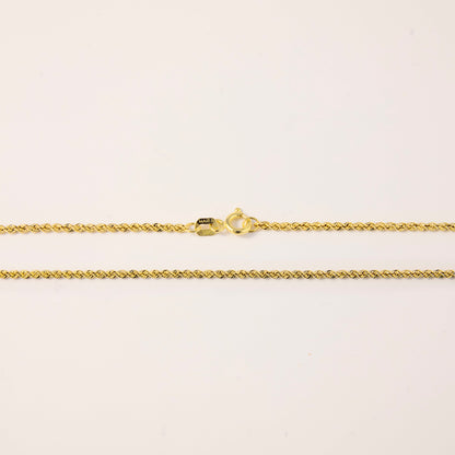 Braided Rope Style Link Chain Necklace