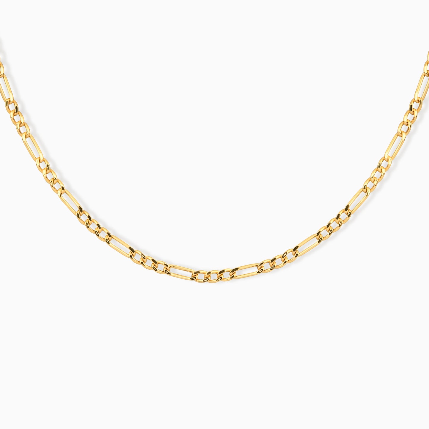Dainty Flat Curb Chain Necklace