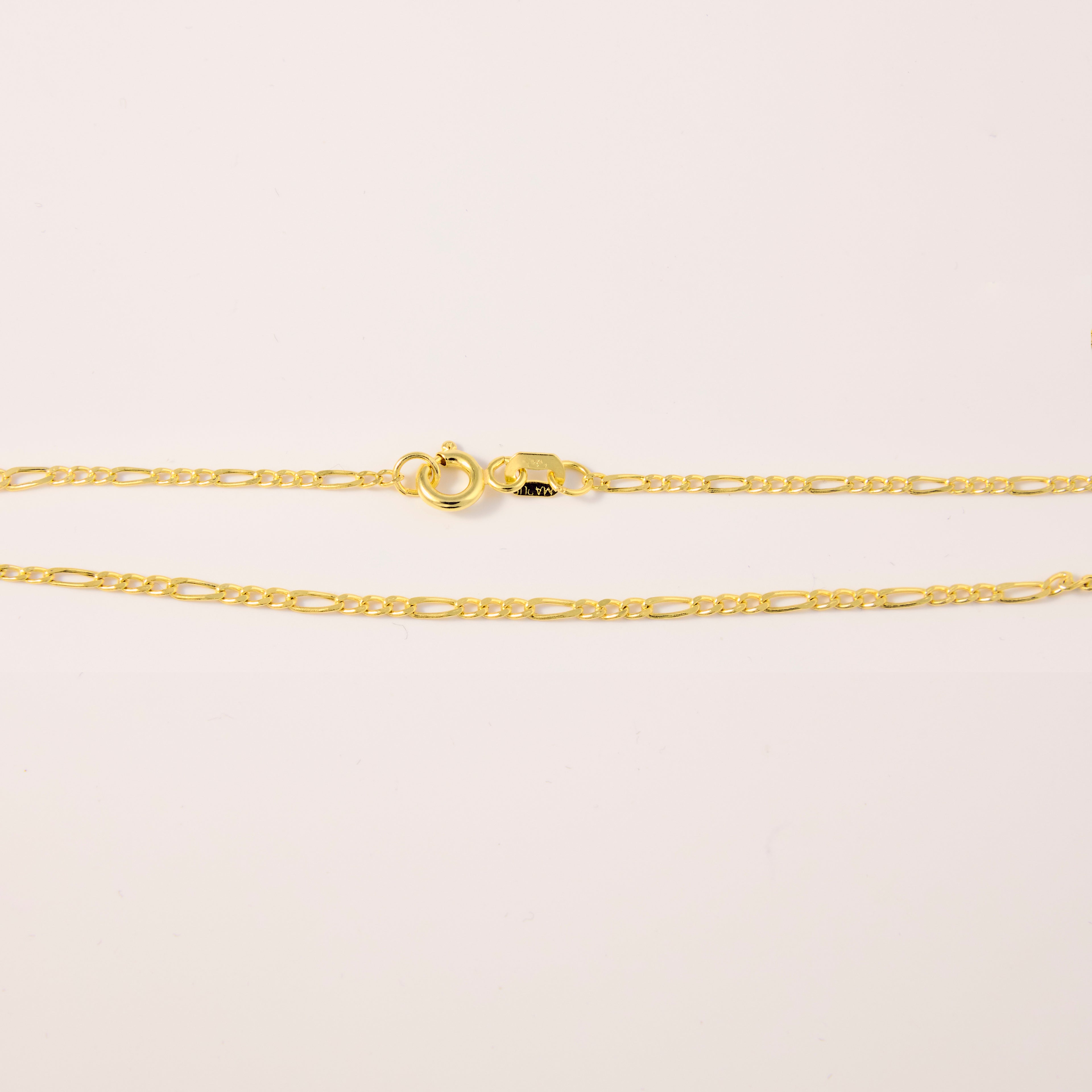 Dainty Diamond Cut Gold Rope Chain Necklace