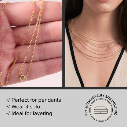 Dainty Curb Chain Necklace