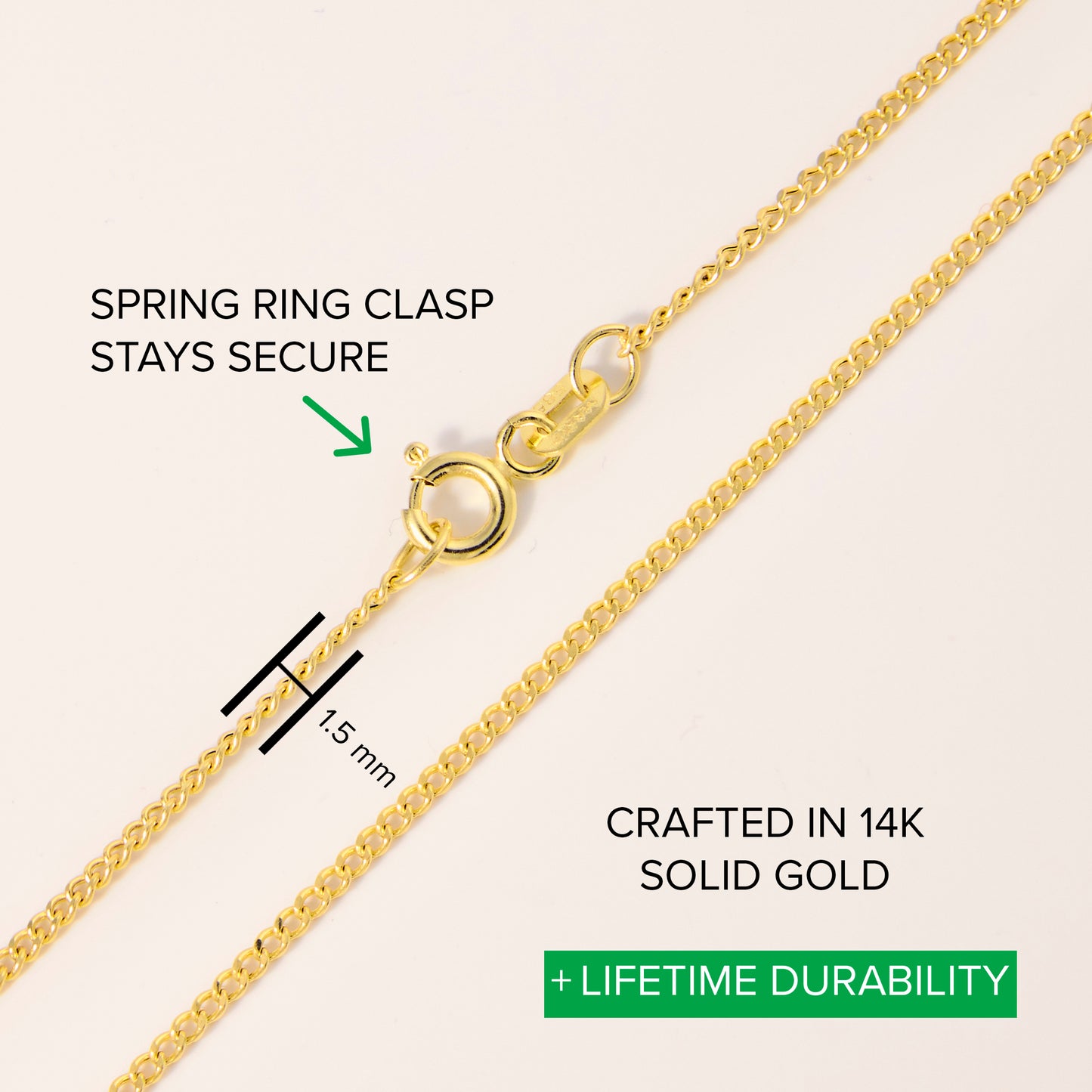 Dainty Rolo Link Chain Necklace