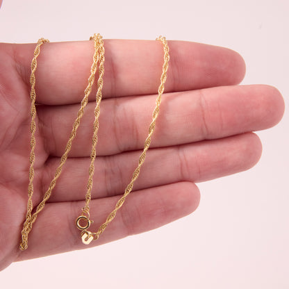 Thin Figaro Link Chain Necklace