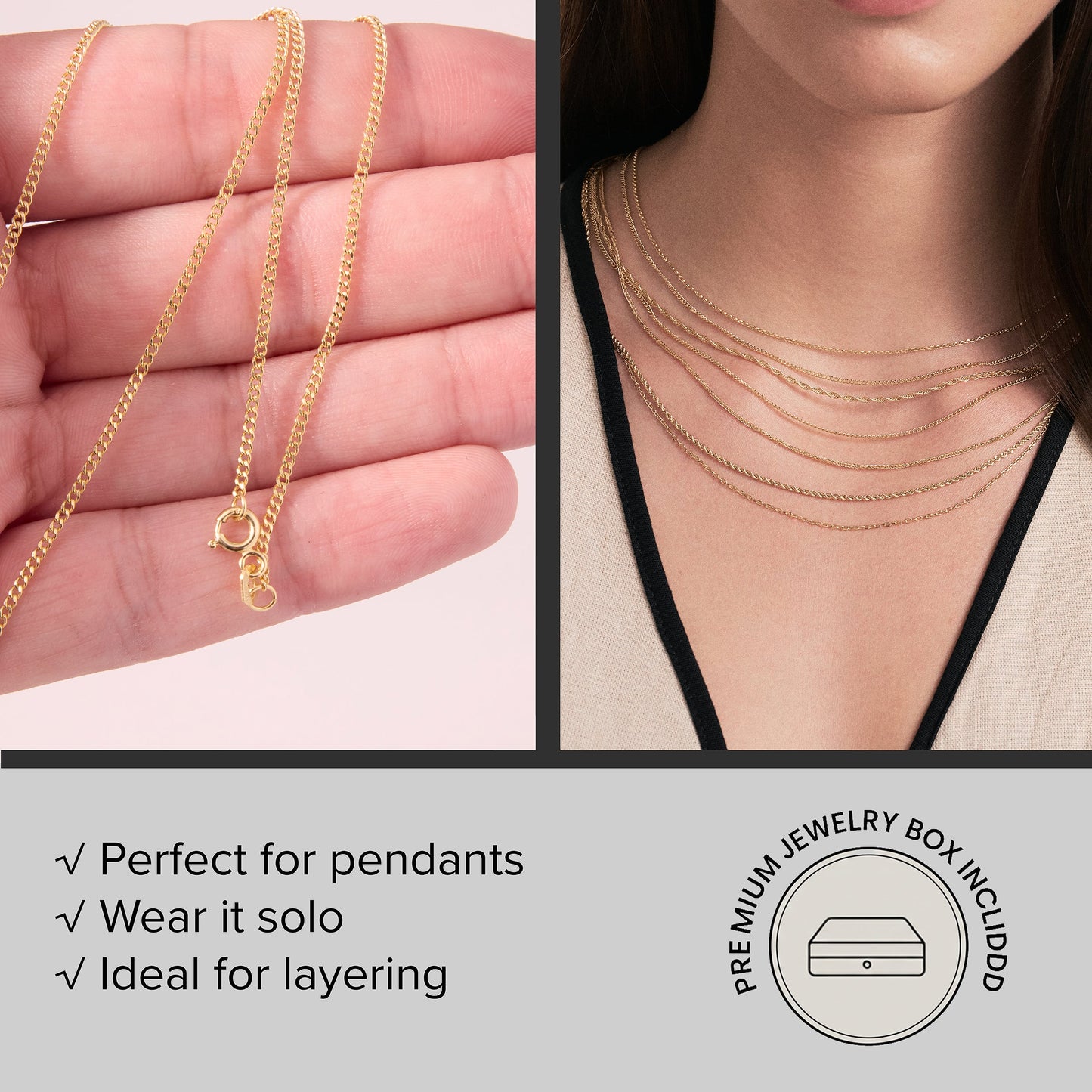 Dainty Figaro Chain Necklace