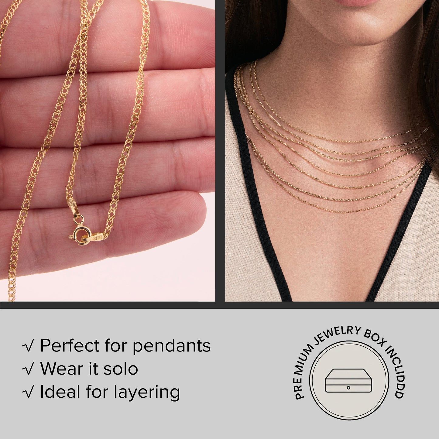Dainty Rope Chain Necklace