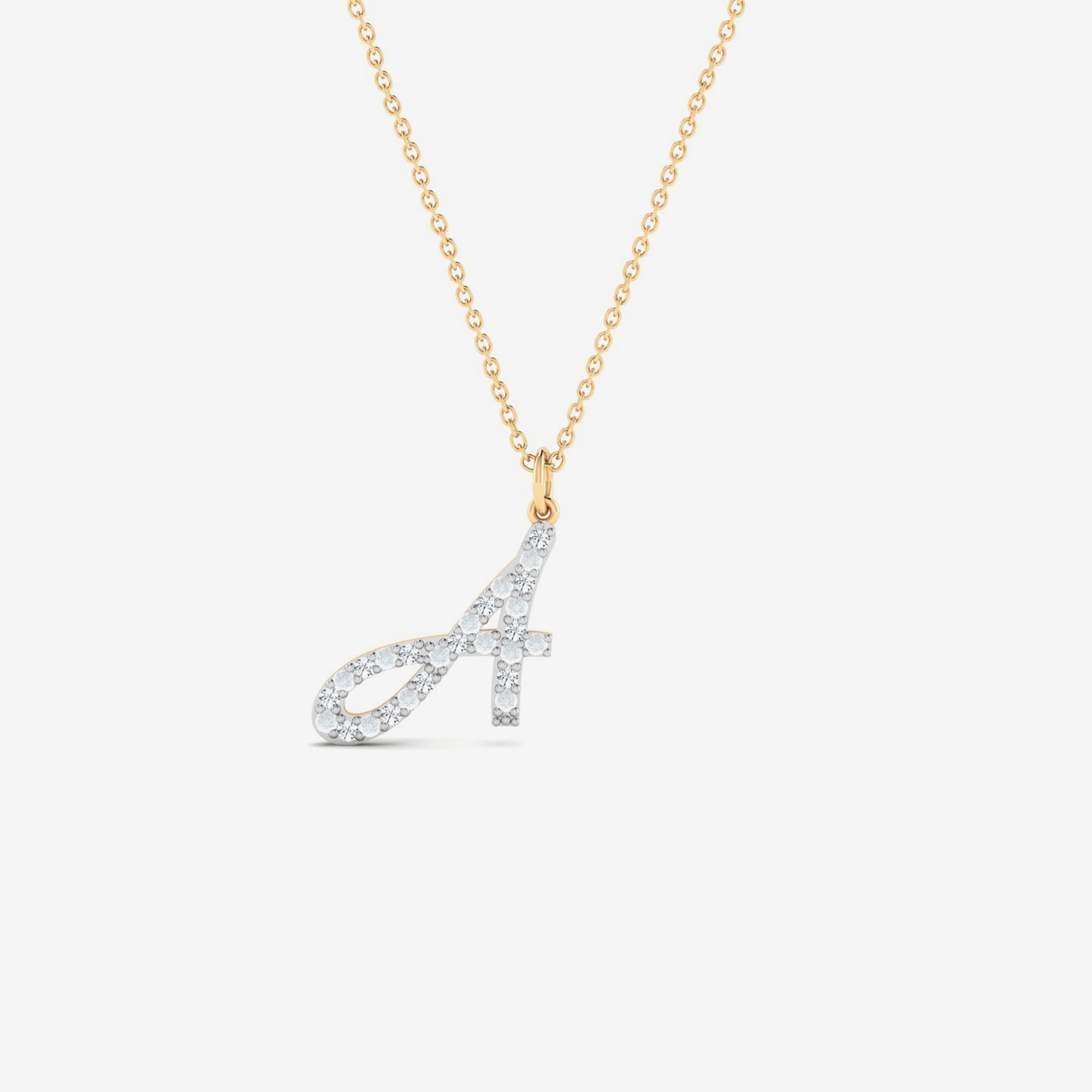Diamond Letter Necklace