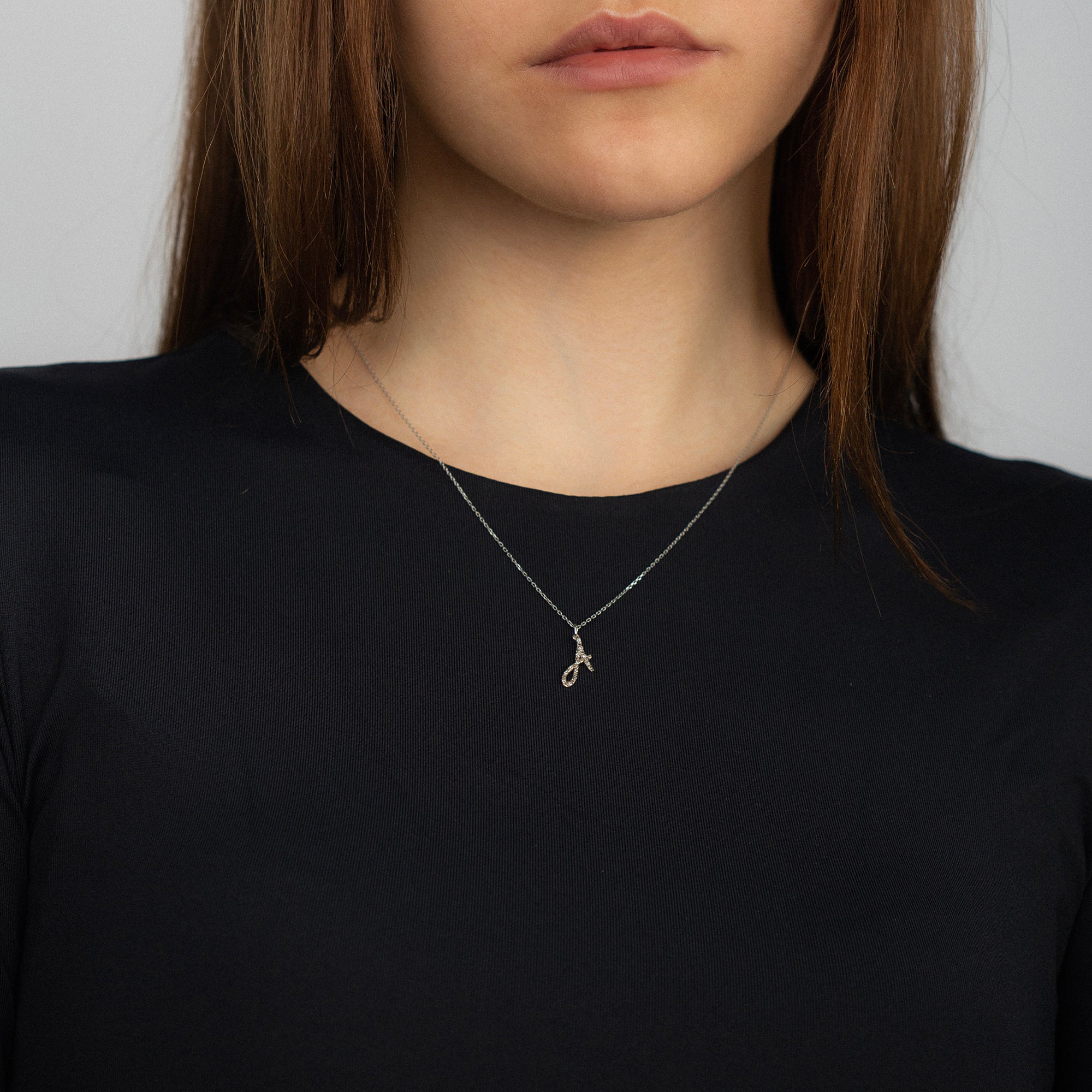 Diamond Letter Necklace