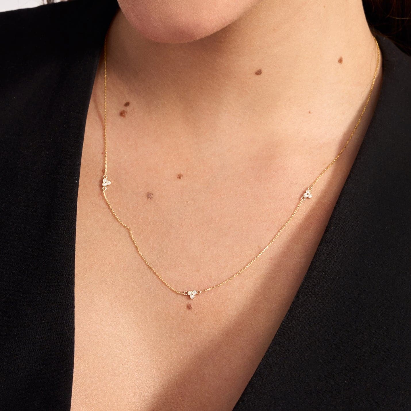 Diamond Station Necklace