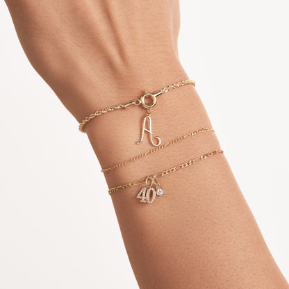 Dainty Script Letter Pendant