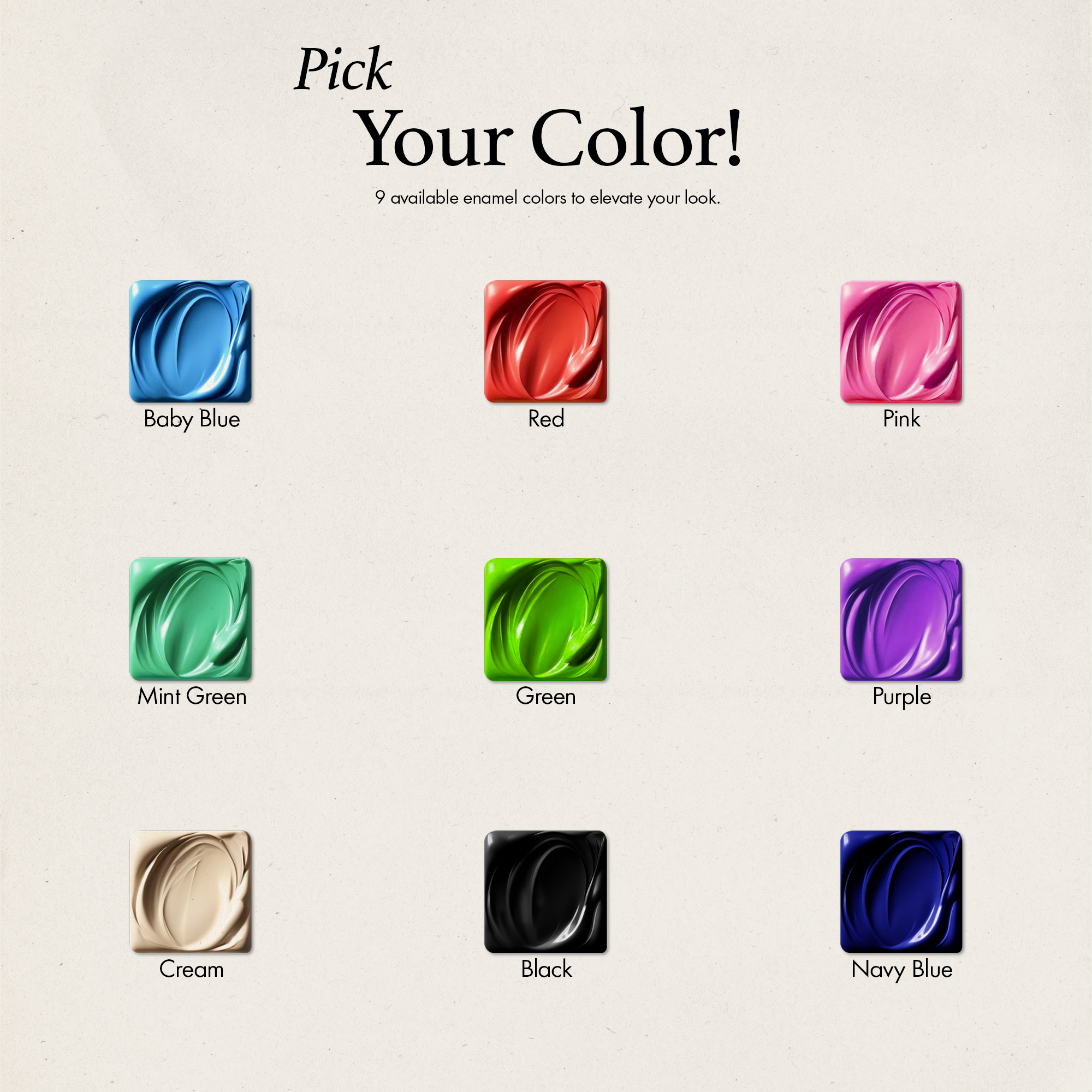 Birthstone Enamel Signet Ring