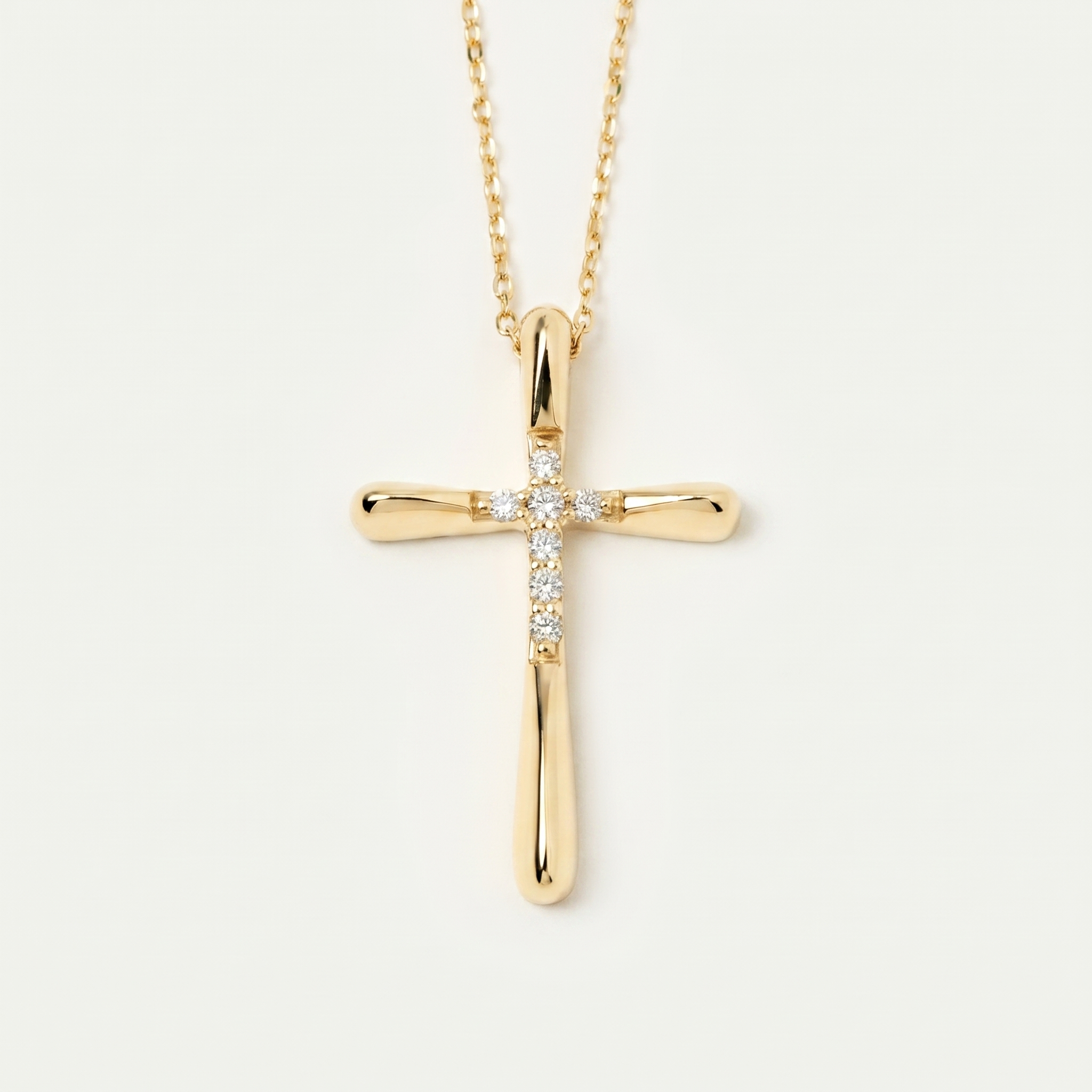 Diamond Bold Cross Necklace