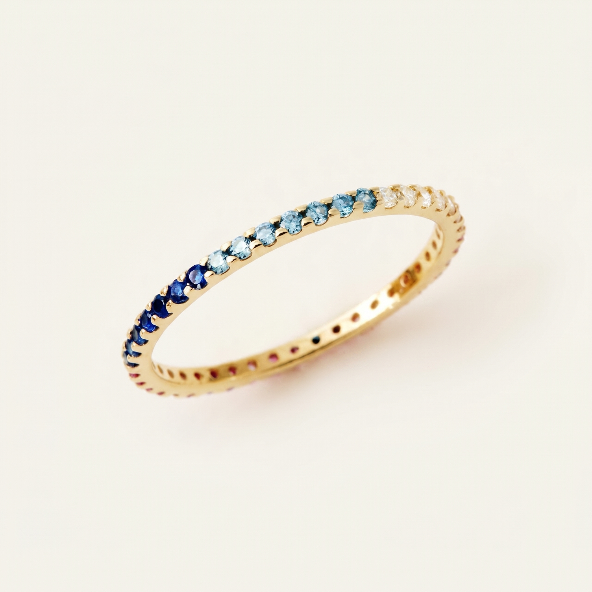 Rainbow Eternity Ring