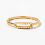 Diamond Paperclip Ring