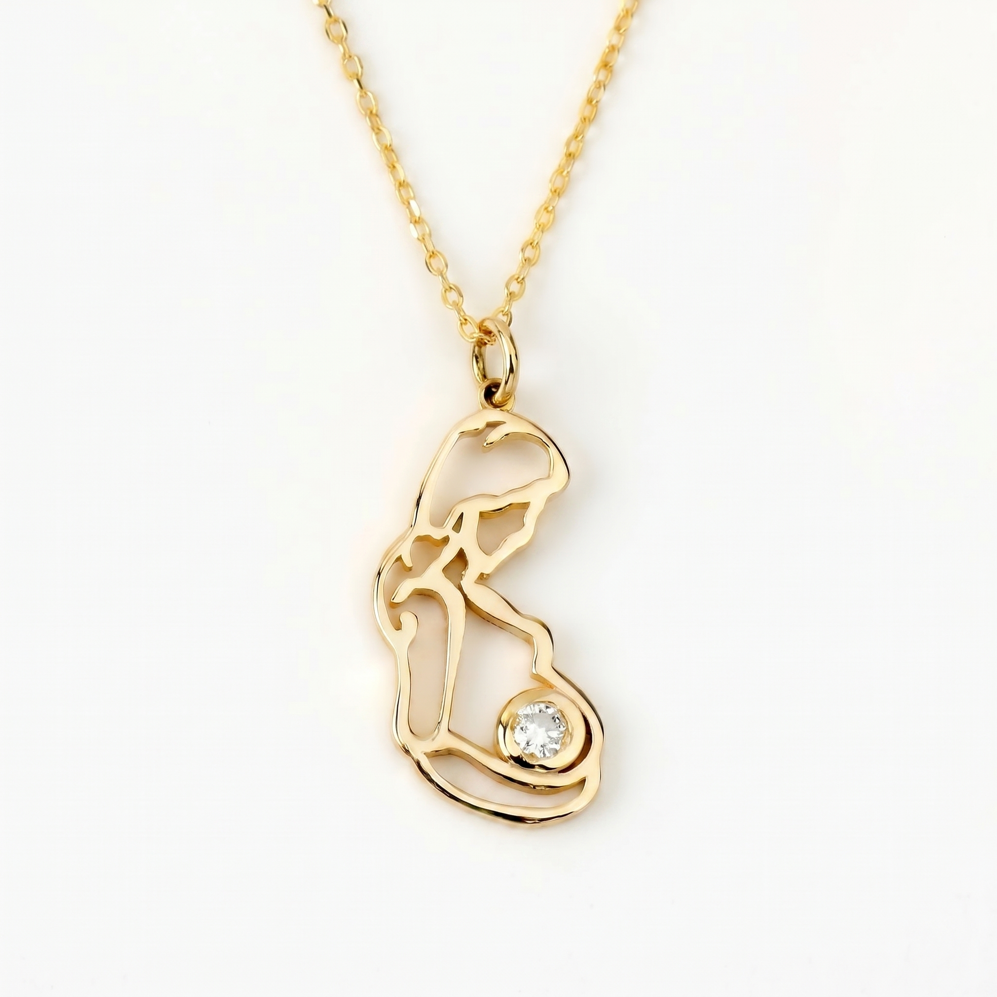 Diamond Pregnant Mother Necklace