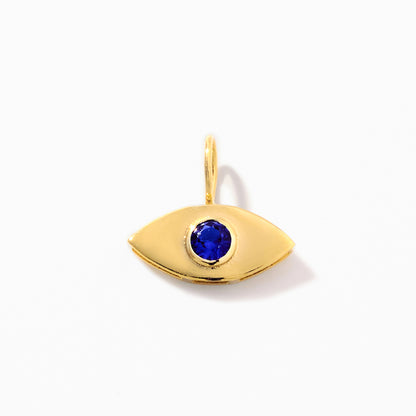 Sapphire Evil Eye Charm