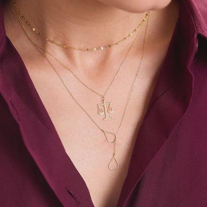 Water Drop Y-Necklace