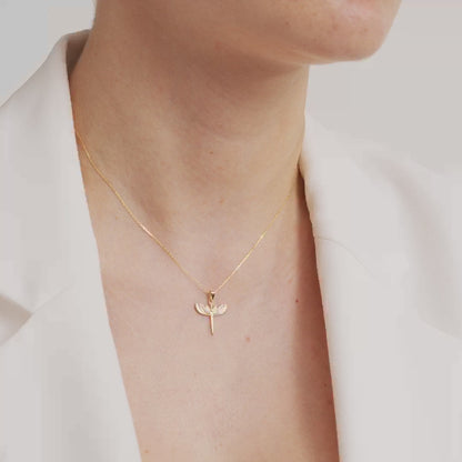 Archangel Necklace in 14K Solid Gold