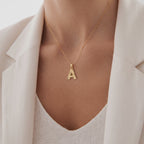 Cut Initial Letter Pendant