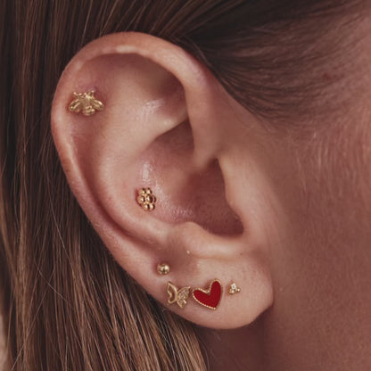 Beaded Flower Stud Piercing