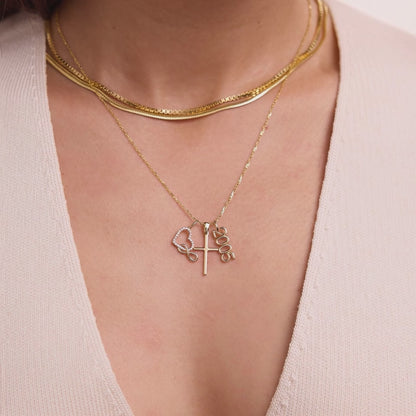 Diamond Heart-Infinity Charm