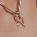 Diamond Hellium Letter Charm