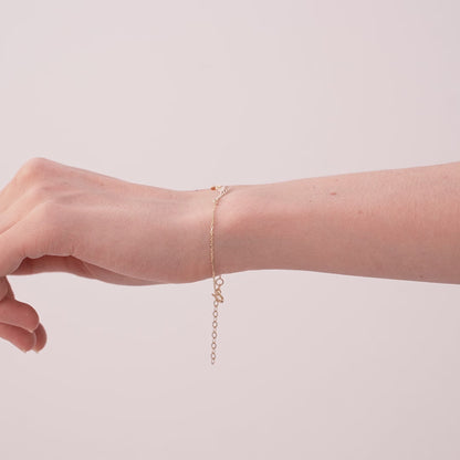 Diamond Wing Bracelet in 14K Solid Gold