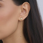 Diamond Star Drop Earrings
