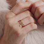 Diamond Heart Charm Ring
