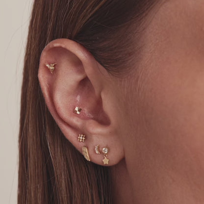 North Star Flat Back Piercing