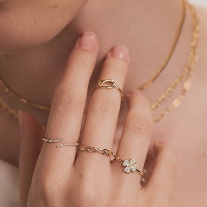 Diamond Open Claw Ring