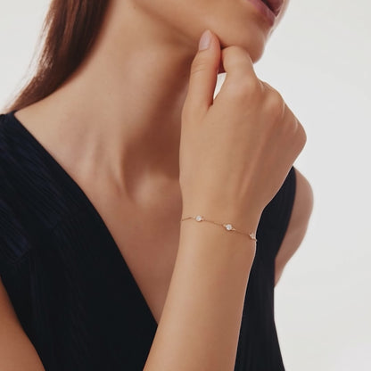 Birthstone Station Bracelet