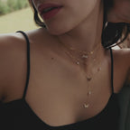 Diamond Couple's Initial Heart Necklace