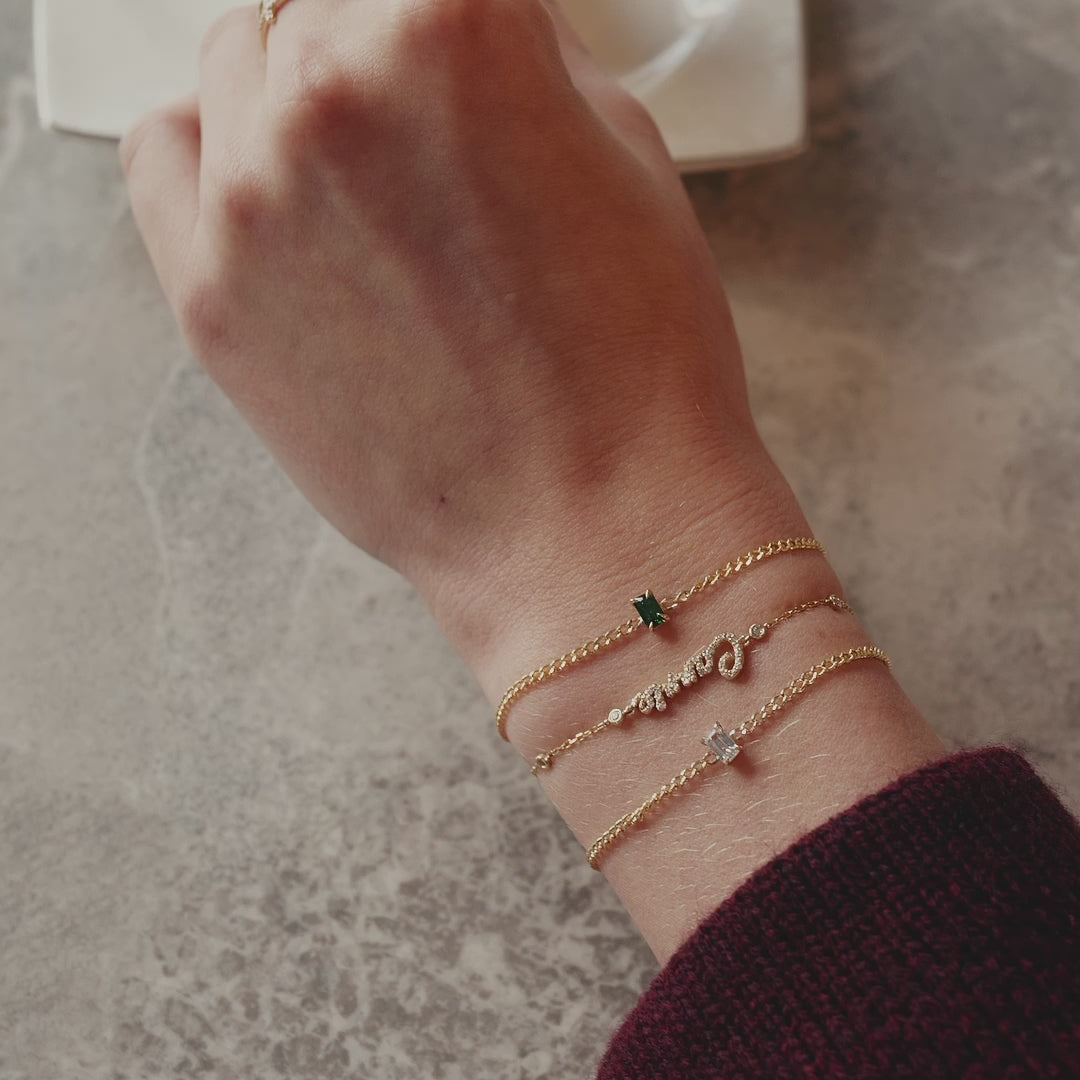 Birthstone Baquette Bracelet