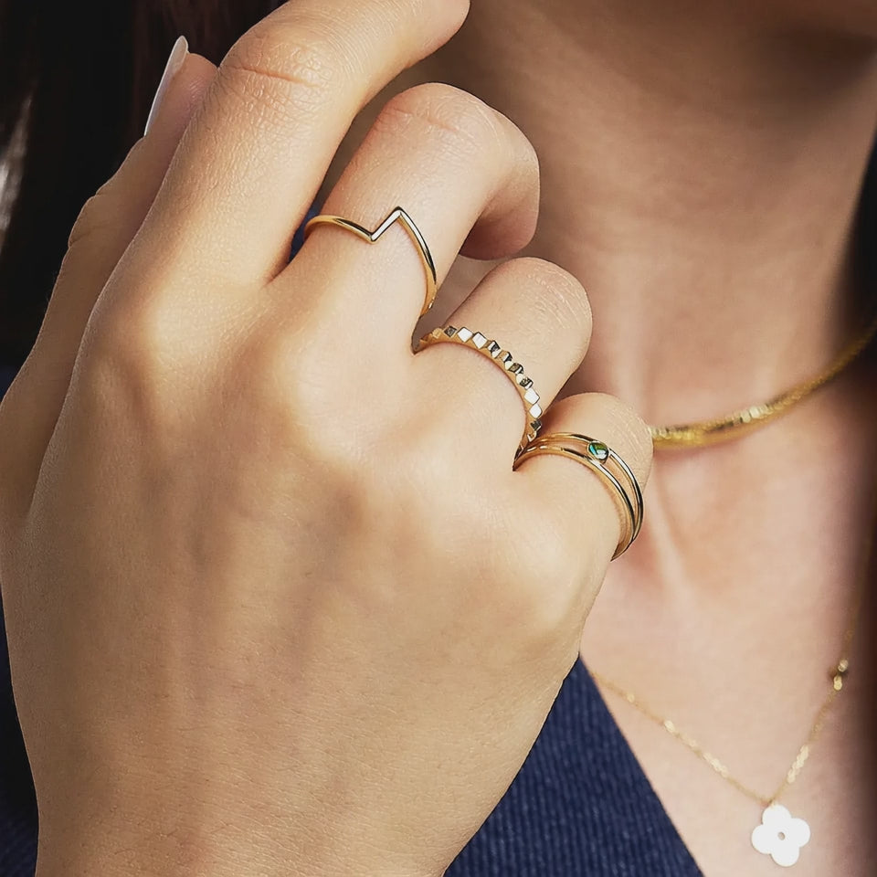 Fluted Ring - Ribbed Texture Band