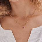 Heart Birthstone Pendant