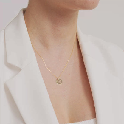 Diamond Baby Footprint Necklace