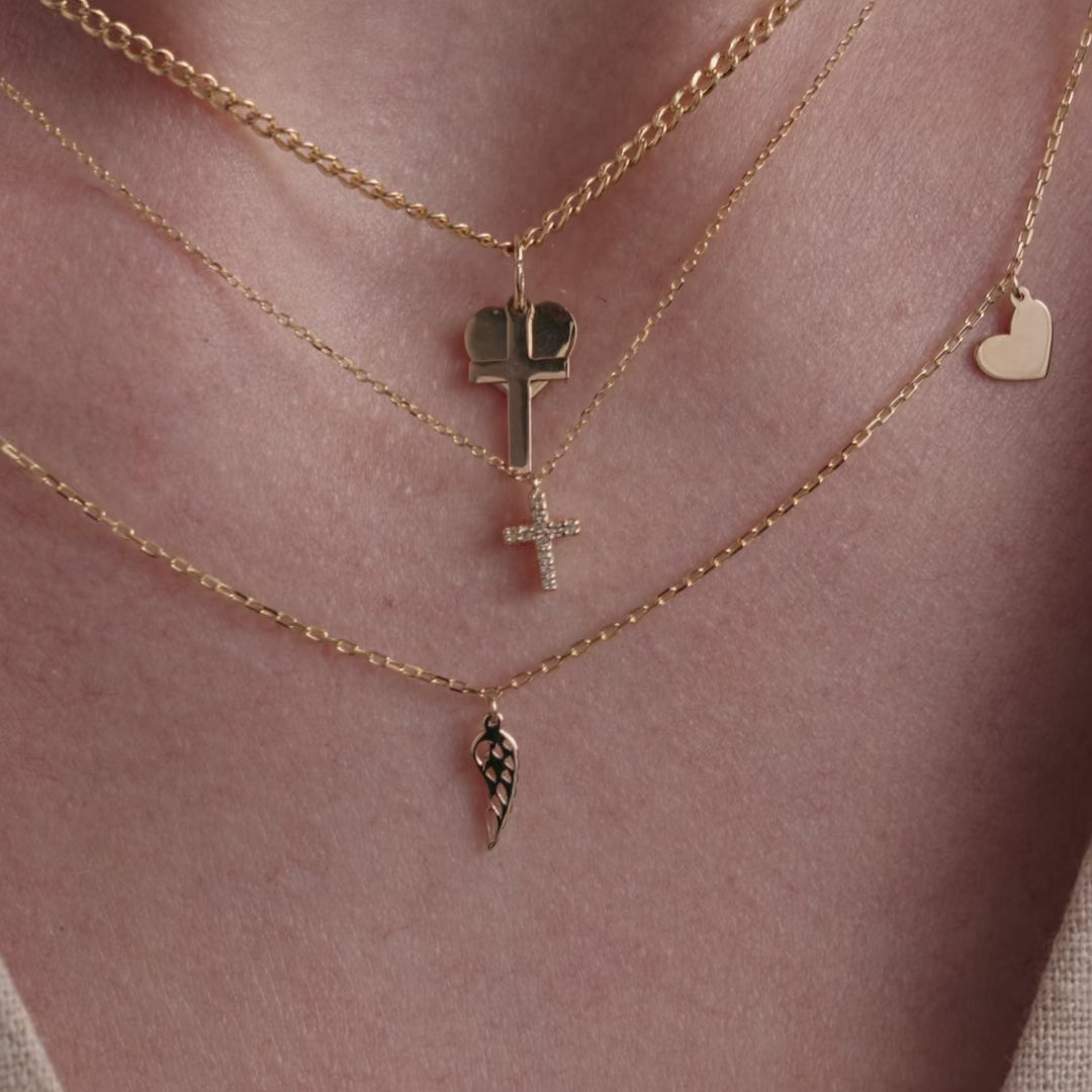 Cross and Heart Charms