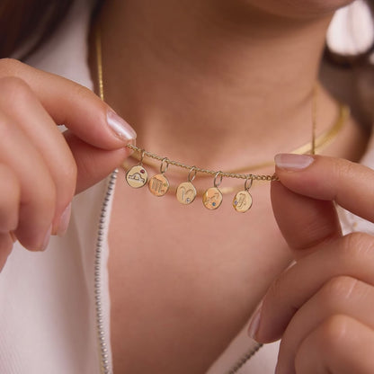 Zodiac Birthstone Pendant