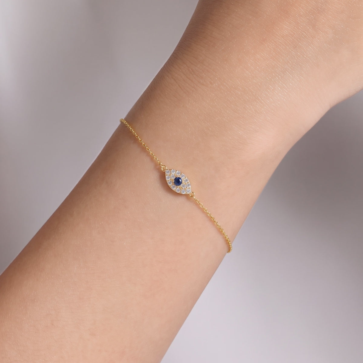 Diamond Evil Eye Bracelet